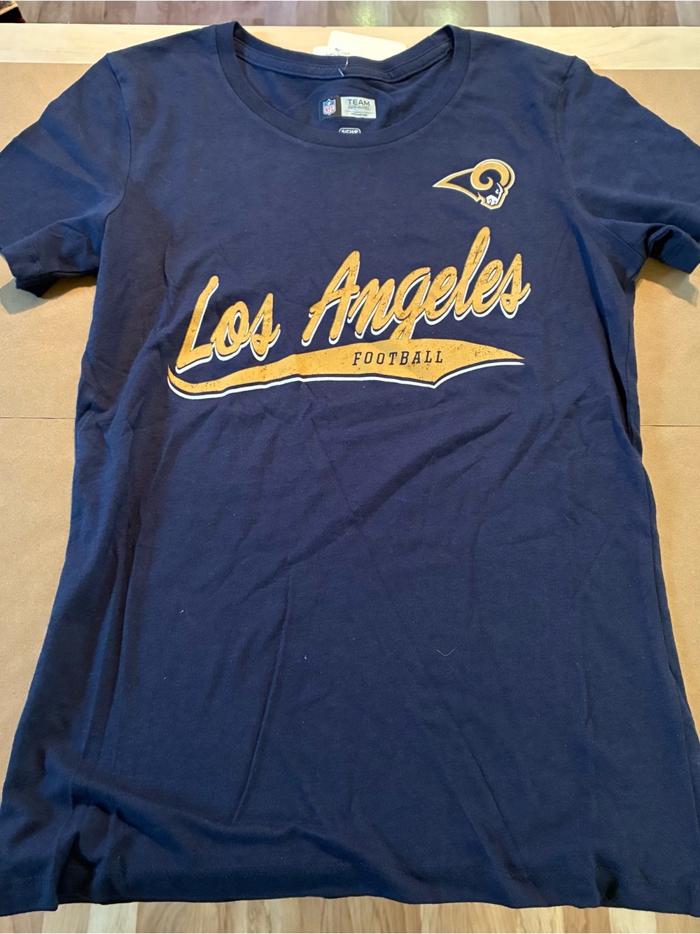 Los Angeles Rams NFL Women’s Blue Tee Size Small 100% Cotton